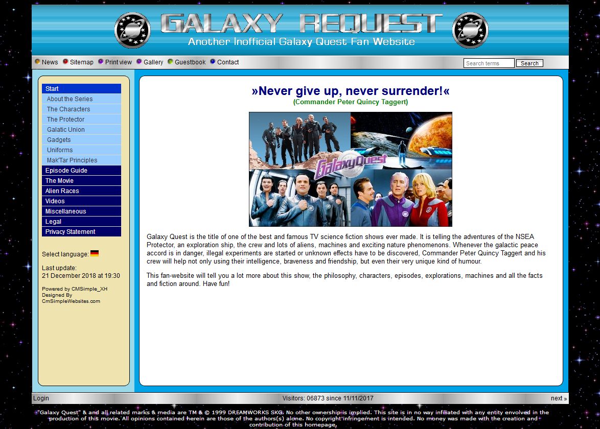 Galaxy Quest title Galaxy Quest title